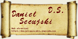 Daniel Sečujski vizit kartica